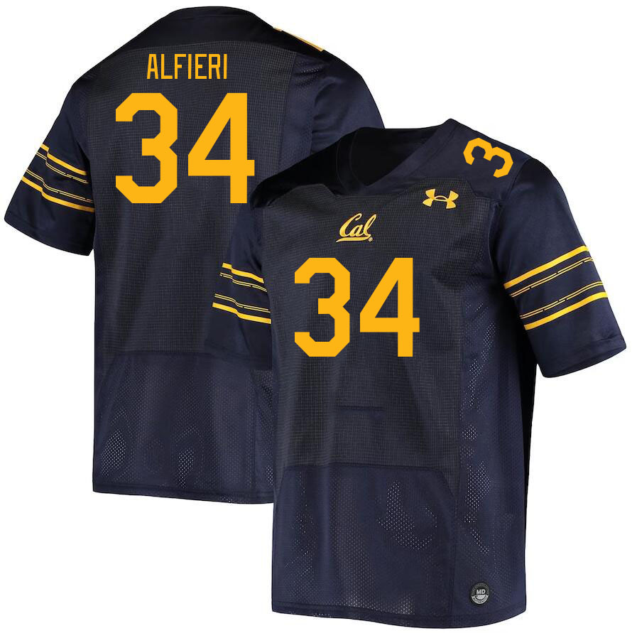 Men #34 Andy Alfieri California Golden Bears College Football Jerseys Stitched Sale-Navy - Click Image to Close